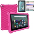 thumbnail image 1 of Epicgadget Case for Amazon Fire HD 8 / Fire HD 8 Plus (10th Generation, 2020 Released) - Shockproof Lightweight Protective EVA Kids Friendly Cover Case + 1 Screen Protector and 1 Stylus (Pink), 1 of 5