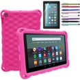 thumbnail image 1 of Epicgadget Case for Amazon Fire HD 8 / Fire HD 8 Plus (12th Generation, 2024/2022 Released) - Shockproof Lightweight Protective EVA Kids Cover Case + 1 Screen Protector and 1 Stylus (Pink), 1 of 3