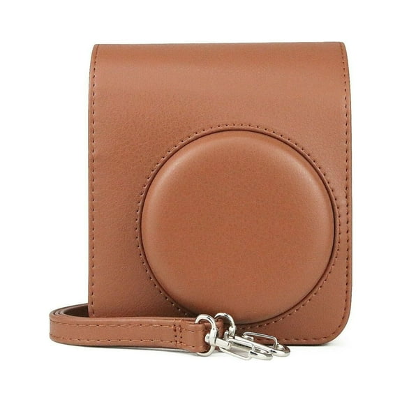 Epicgadget Case Cover for Fujifilm Instax Mini 40 Instant Camera, Protective PU Leather Bag Cover with Removable Strap for Fujifilm Instax Mini 40 (Brown)