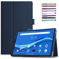 thumbnail image 1 of Epicgadget Case for Lenovo Tab M10 Plus 10.6" (3rd Gen) (TB-125F/TB-128F) - Lightweight Folio PU Leather Folding Stand Cover Case for Lenovo Tab M10 Plus 10.6 Inch Display 2022 (Navy Blue), 1 of 3