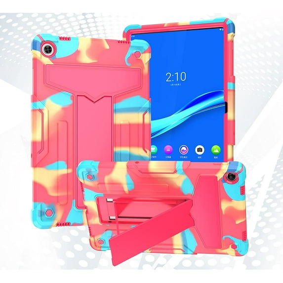 Epicgadget Case for Lenovo Tab M10 Plus (3rd Gen) 10.6" (TB-125F/TB-128F) - Heavy Duty Hybrid Cover Case with Kickstand for Lenovo Tab M10 Plus 10.6 Inch 2022 Released (Candy/Pink)