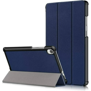 Epicgadget Case for Lenovo Tab M8 (3rd Gen) / Smart Tab M8 / Tab M8 FHD / Tab M8 HD LTE / Tab M8 HD 8 Inch Display Tablet - Lightweight Protective Tri-Fold Stand Cover Case   1 Stylus (Navy Blue)