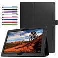 thumbnail image 1 of Epicgadget Case for Lenovo Tab P10 TB-X705F Slim Lightweight Folio PU Leather Folding Stand Cover Case for Lenovo Tablet 2018 Tab M10 10.1 Inch Display (Black), 1 of 4