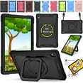 thumbnail image 1 of Epicgadget Case for Lenovo Tab P11 Plus 2021 & Lenovo Tab P11 2020 (11 Inch) Tablet - Hybrid Shockproof 360 Rotating Multi-Functional Ring Stand Case with Shoulder Straps (Black/Black), 1 of 5