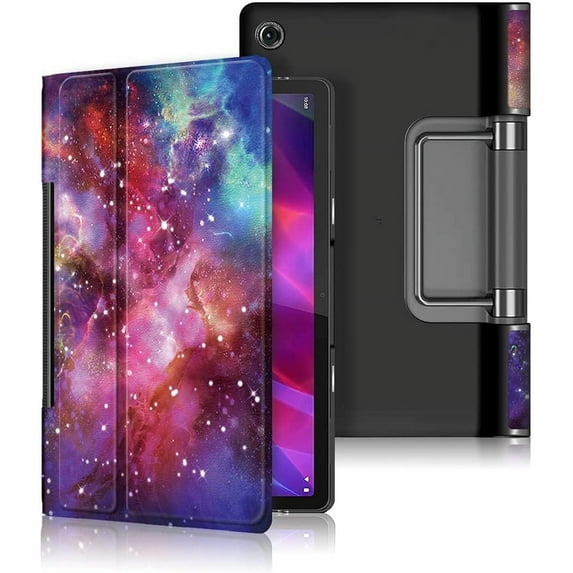Epicgadget Case for Lenovo Yoga Tab 13 13" Tablet - Protective Lightweight Slim Shell PU Leather Stand Cover Flip Case for Lenovo Yoga Tab 13 13 Inch Android Tablet 2021 Released (Galaxy)