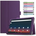 thumbnail image 1 of Epicgadget Case for Onn 7 Inch Tablet Gen 3 (2022 Model:100071481) - Slim Lightweight Folio PU Leather Folding Stand Cover Case + 1 Random Stylus (Purple), 1 of 5