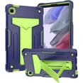 thumbnail image 1 of Epicgadget Case for Samsung Galaxy Tab A7 Lite 8.7 Inch SM-T220/SM-T225 Released 2021 - Dual Layer Hybrid Protective Case Cover with Kickstand (Navy Blue/Green), 1 of 5