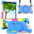 thumbnail image 1 of Epicgadget Case for Samsung Galaxy Tab A7 Lite 8.7” Tablet (SM-T220/SM-T225) 2021 Released ) - Protective Hybrid Shockproof 360 Rotating Ring Stand Cover Case with Shoulder Straps (Candy/Blue), 1 of 5