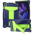 thumbnail image 1 of Epicgadget Case for Samsung Galaxy Tab A8 10.5 Inch (SM-X200/SM-X205/SM-X207) - Dual Layer Hybrid Protective Case Cover with Kickstand for Galaxy Tablet A8 10.5" (2022 Released) (Navy Blue/Green), 1 of 4