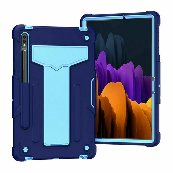 Epicgadget Case for Samsung Galaxy Tab S8 11" SM-X700 / SM-T706 (2022) - Hybrid Case Cover with Kickstand for Samsung Tablet Galaxy Tab S8 11 Inch Display 2022 Released (Navy Blue/Light Blue)