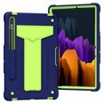 thumbnail image 1 of Epicgadget Case for Samsung Galaxy Tab S8+ 12.4 SM-X800/X806 (2022) - Dual Layer Protective Hybrid Cover Case With Kickstand For Galaxy Tab S8 Plus 12.4 Inch Released in 2022 (Navy Blue/Green), 1 of 4