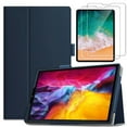 thumbnail image 1 of Epicgadget Case for iPad Air 5 10.9 Inch (2022) / iPad Air 4 10.9 Inch (2020) / iPad Pro 11 11 Inch (2021) Auto Wake/Sleep PU Leather Stand Cover with 2 Pieces Glass Screen Protector (Navy Blue), 1 of 6