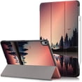 thumbnail image 1 of Epicgadget Case for iPad Air 5 10.9 Inch (5th Generation, 2022) - Slim Lightweight Protective Shell with Auto Sleep/Wake Trifold Stand Cover Case (Forest Dusk), 1 of 5