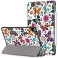 thumbnail image 1 of Epicgadget Case for iPad Pro 11 2021 (3rd Gen) Slim Lightweight Smart Case with Auto Sleep/Wake Trifold Stand Cover (Support Apple Pencil Charging) for Apple 11-inch iPad Pro 2021 (Butterfly), 1 of 5
