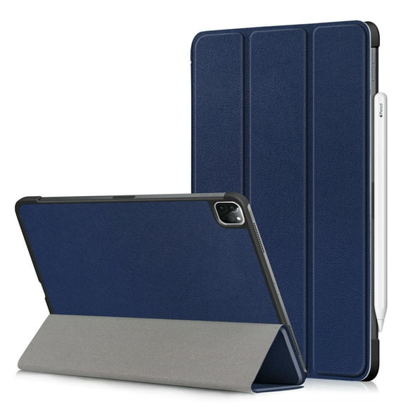 Epicgadget Case for iPad Pro 11 2021 (3rd Gen) Slim Lightweight Smart Case with Auto Sleep/Wake Trifold Stand Cover (Support Apple Pencil Charging) for Apple 11-inch iPad Pro 2021 (Navy Blue)