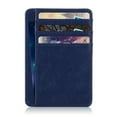thumbnail image 1 of Epicgadget Credit Card Holder with ID Slot, RFID Blocking Premium PU Leather ID Credit Card Holder Slim Wallet Cover Case Sleeve (Navy Blue), 1 of 4