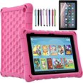 thumbnail image 1 of Epicgadget Fire 7 Tablet Case (12th Generation, 2022 Release) - EVA Foam Lightweight Shockproof Cover Case for Amazon Fire 7 inch Tablet Latest Model + 1 Screen Protector and 1 Stylus (Pink), 1 of 4