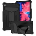 thumbnail image 1 of Epicgadget Lenovo Tab P11 Case (TB-J606F/TB-J606X) with Kickstand - Shockproof Hybrid Case Heavy Rugged Cover for Lenovo Tab P11 Plus 2021 & Tab P11 11 inch 2020 (Black/Black), 1 of 5