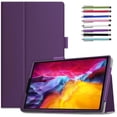 thumbnail image 1 of Epicgadget PU Leather Case for iPad Air (5th Gen 2022 & 4th Gen 2020) 10.9 inch and iPad Pro 11 inch, Slim Lightweight Folio PU Leather Folding Stand Cover Case (Purple), 1 of 5