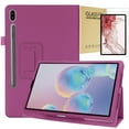 thumbnail image 1 of Epicgadget Samsung 11" Galaxy Tab S8 Case With Screen Protector - PU Leather Stand Cover for 2022 Samsung Tab S8 11 Inch SM-X700/X706 with 2 Pieces Galaxy Tab S8 Tempered Glass (Purple), 1 of 6