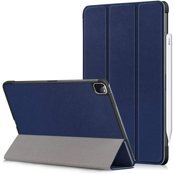 Epicgadget iPad Pro 11 Case 2021 2020 2018, Slim Stand Hard Back Shell Auto Wake/Sleep Magnetic Smart Cover for iPad Pro 11 Inch 3rd Generation 2021 / 2nd Gen 2020 / 1st Gen 2018 (Navy Blue)