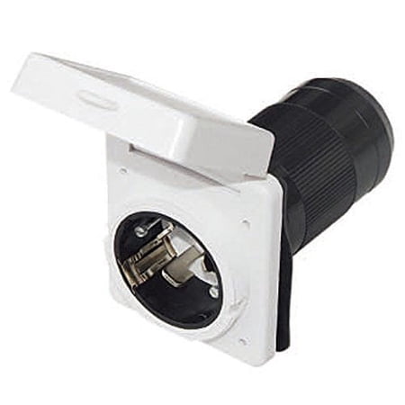 Epicord 50A Twist Lock RV Power Inlet White