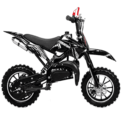 Epicord 50cc Kid Dirt Bike,2-Stroke Gas Mini Bike for Kids 8-14 Shock Absorption,Pull Start,Max Speed 40 MPH, 160 lb Capacity,Black