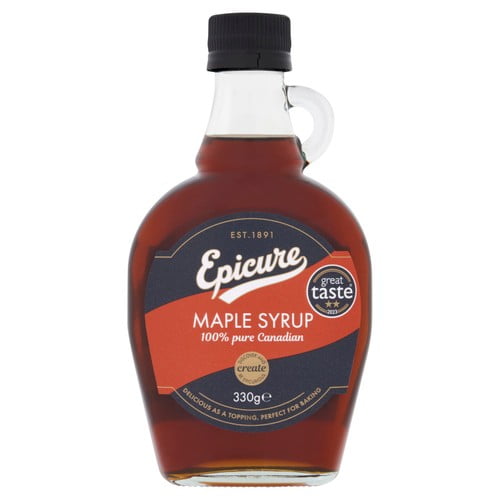 Epicure 100% Pure Maple Syrup 330g, British Import (Pack of 2)
