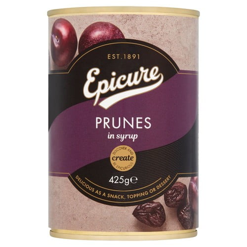 Epicure Prunes in Syrup 425g, British Import (Pack of 3)
