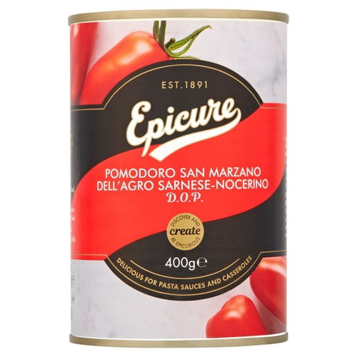 Epicure San Marzano Tomatoes 400g, British Import (Pack of 3)