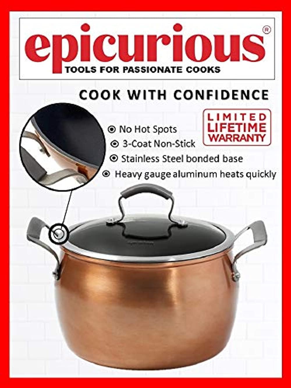 Epicurious 11-pc. Aluminum Cookware Set