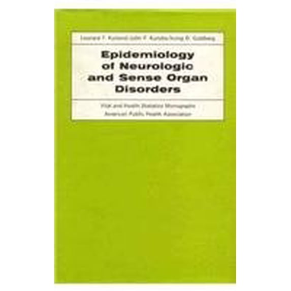 Pre-Owned Epidemiology of Neurologic and Sense Organ Disorders 9780674258754 Used