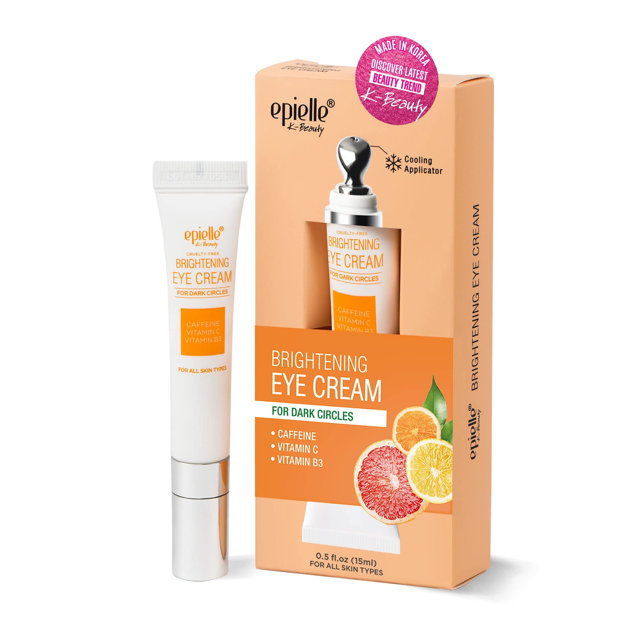 Epielle Brightening Eye Cream AntiAging Serum for Dark Circles