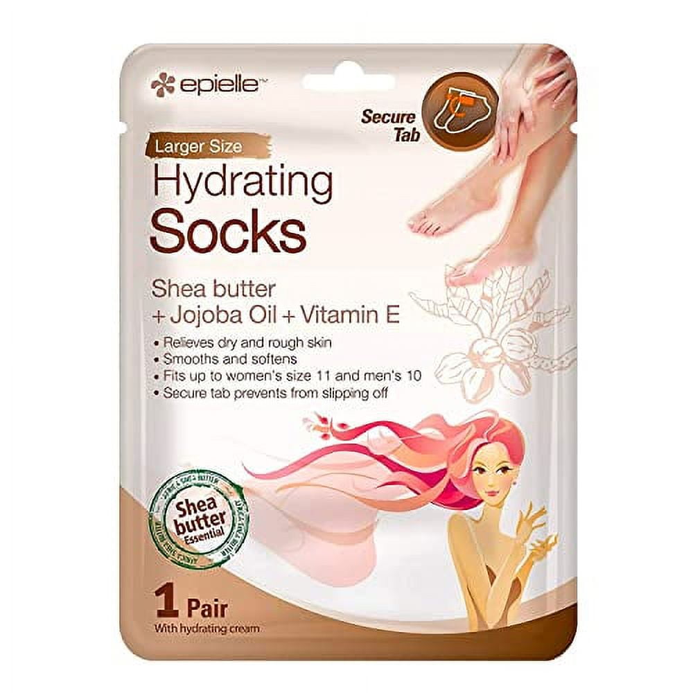Epielle Hydrating Foot Masks (Socks 6pk) for foot cracked and dry heel