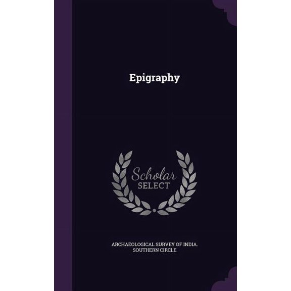 Epigraphy (Hardcover)