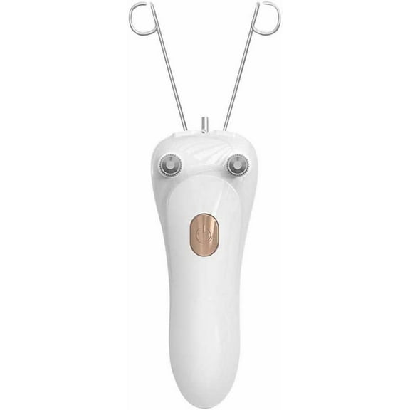 Epilator, Hair Removal Device, Threading Hair Removal, Face Epilator USB Charging Threading Tool for Face Electric Threading Eyebrow Threading Machine for Women, Gold