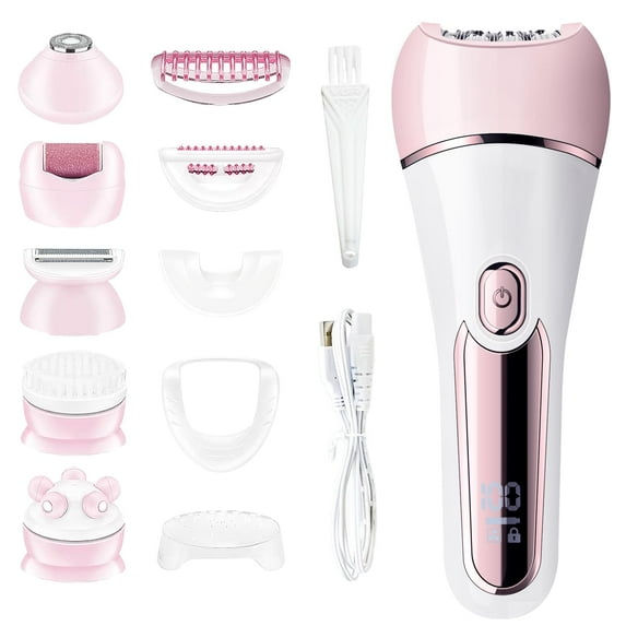 Epilator for Women, 6 in 1 Hair Removal Epilator, Shaver, Face Razor ...