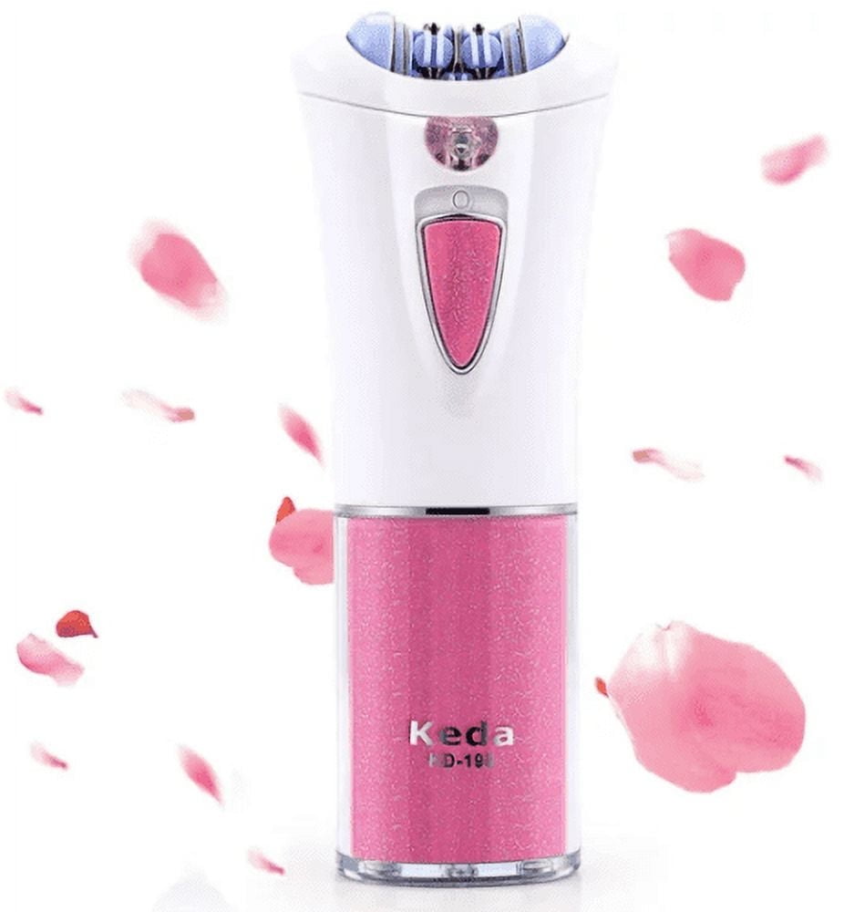 Epilator for Women, Portable Cordless Razor Facial Hair Shaver, Smooth Glide Epilator with LED for Face Legs Bikini, Facial Hair Mini Epilator for Body