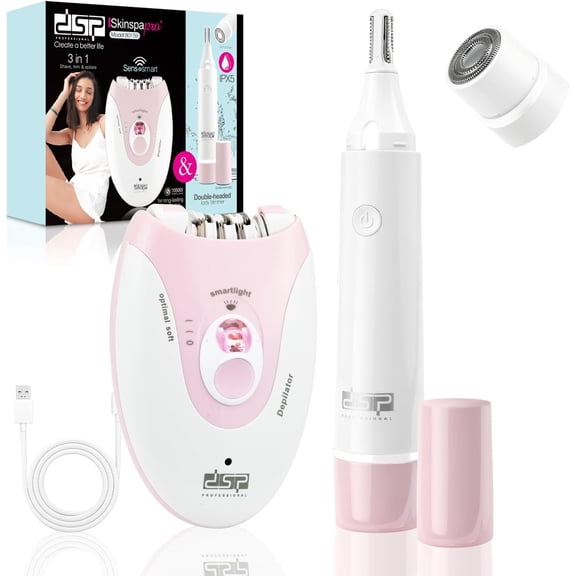 Epilators Hair Removal for Women, Eyebrow Trimmer 2 Speeds Removal, Facial Legs Face Bikini Arms, Shavers