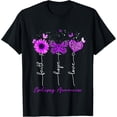 thumbnail image 1 of Epilepsy Awareness Faith Hope Love Leopard Sunflower T-Shirt, 1 of 4