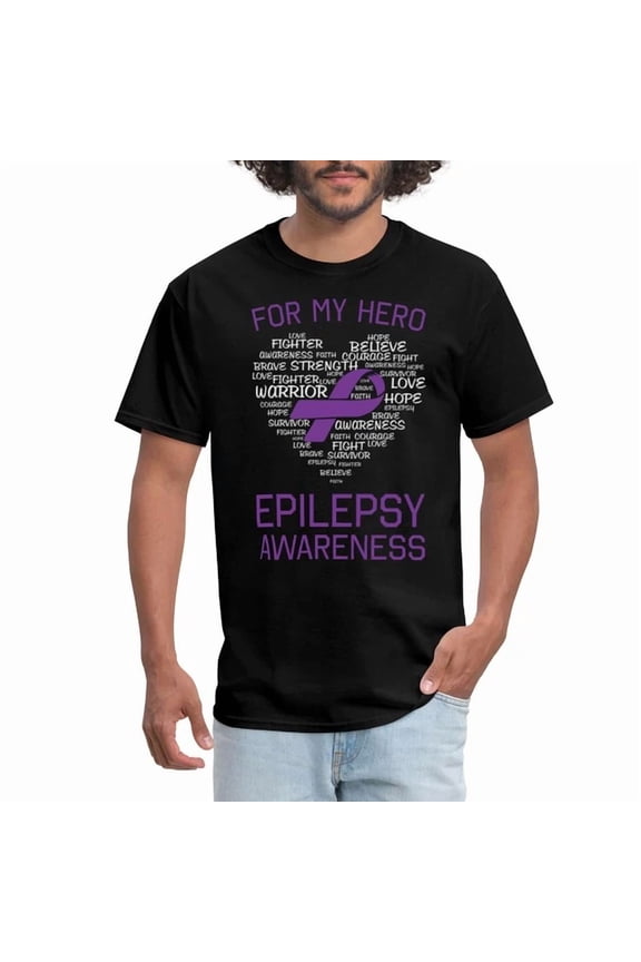 Epilepsy Awareness For My Hero Men's T-Shirt