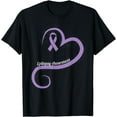 thumbnail image 1 of Epilepsy Awareness Heart Ribbon T-Shirt, 1 of 4