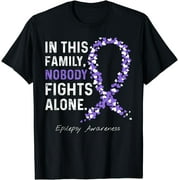 Epilepsy Awareness In This Family Nobody Fights Alone T-Shirt