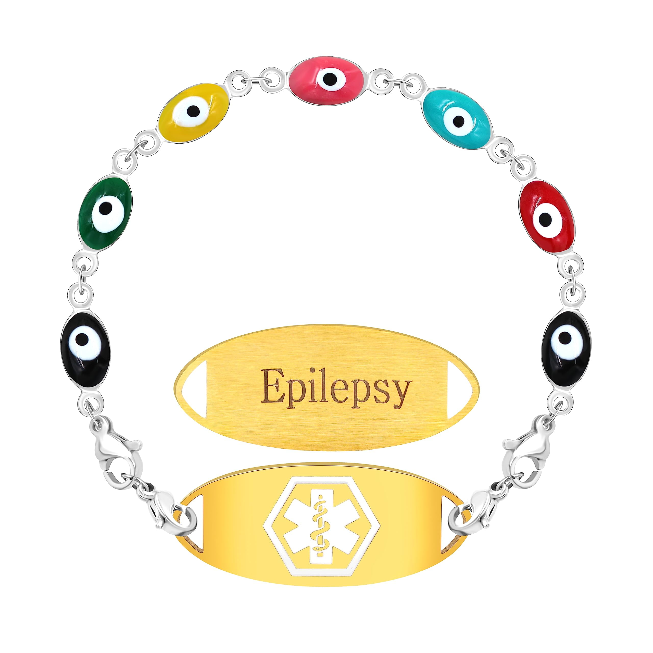 Epilepsy Awareness Medical Alert Bracelet for Women Bangladesh Ubuy
