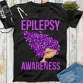 thumbnail image 1 of Epilepsy Awareness Shirt, Faith Shirt, Hope Shirt, Motivational Shirt, Awareness Ribbon, 1 of 2