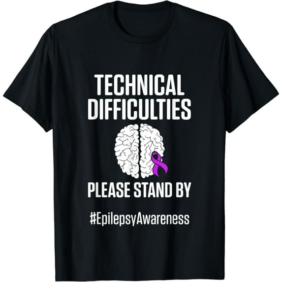 Epilepsy Awareness Technical Epileptic Warrior Survivor T-Shirt
