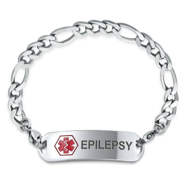 Epilepsy Identification Medical Alert ID Bracelet Pre Engraved ...