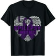 thumbnail image 1 of Epilepsy Purple Ribbon Awareness Support T-Shirt, 1 of 4