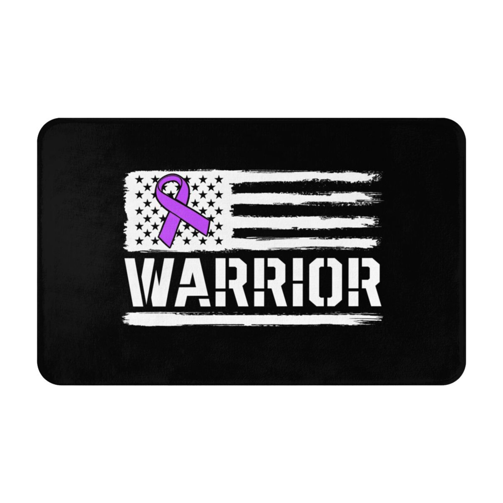 Epilepsy Warrior Bathroom Rugs Non Slip Super Absorbent Bathroom Mat