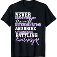 thumbnail image 1 of Epilepsy Warrior Epilepsy Awareness Month T-Shirt, 1 of 4